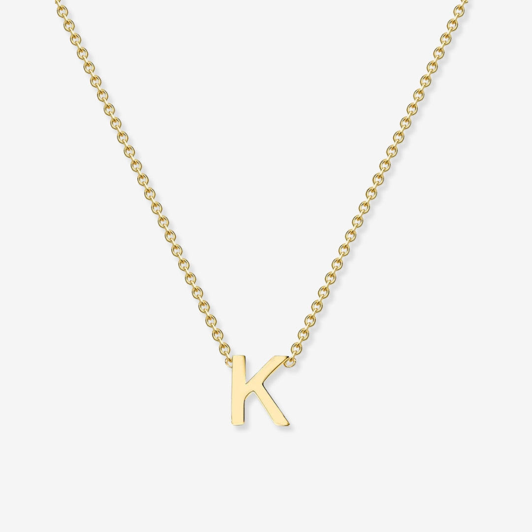 Collana iniziale placcata oro 14k